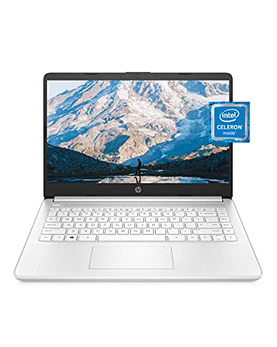HP 14 Laptop, Intel Celeron N4020, 4 GB RAM, 64 GB Storage, 14-inch Micro-edge HD Display, Windows 11 Home, Thin & Portable, 4K Graphics