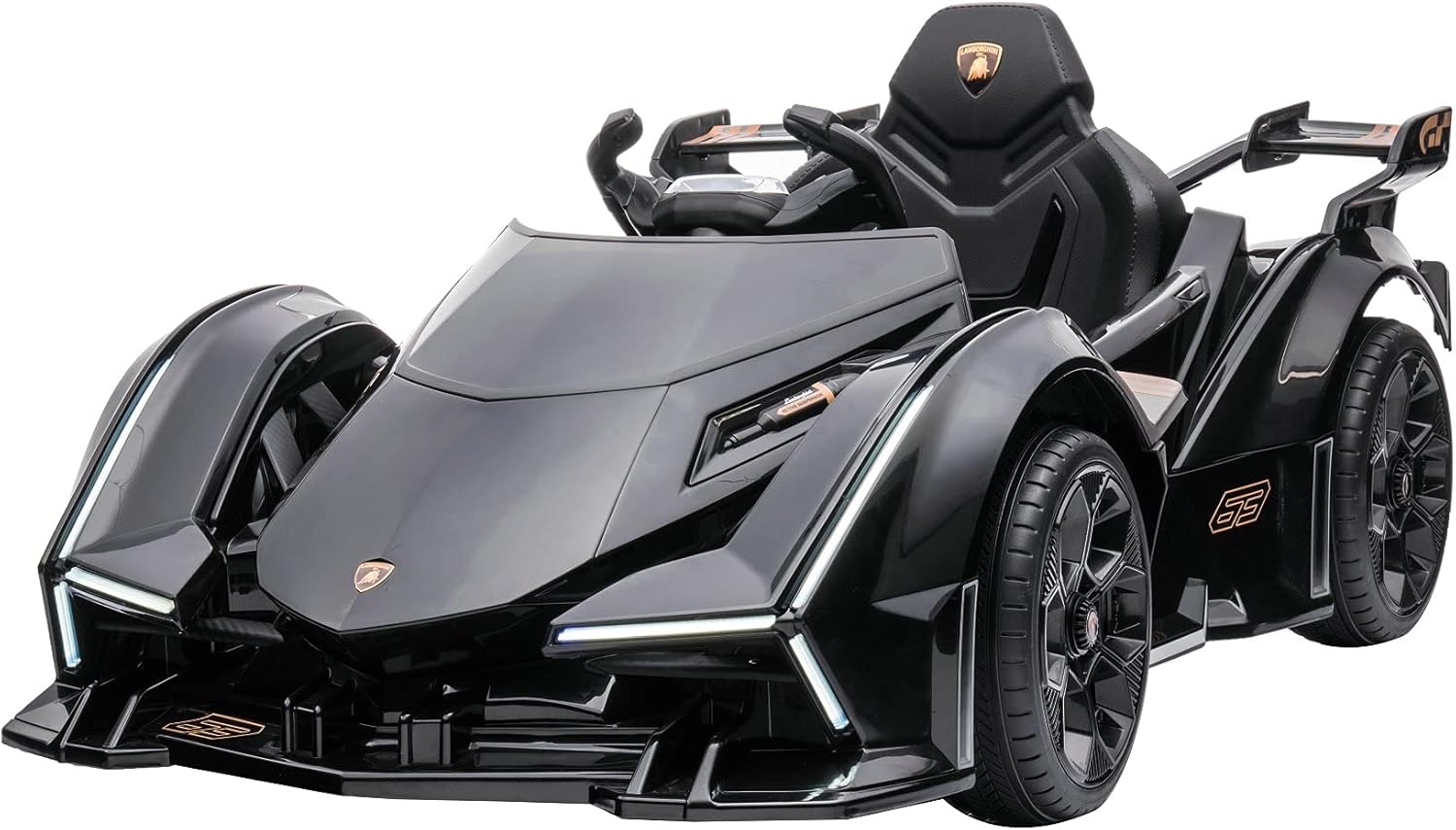 DAKOTT Lamborghini V12 Vision Gran Turismo Ride on Sports Car for Kids., Large