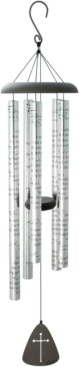 Carson Home Accents Sonnet Wind Chime, 44-Inch, Footprints in the Sand