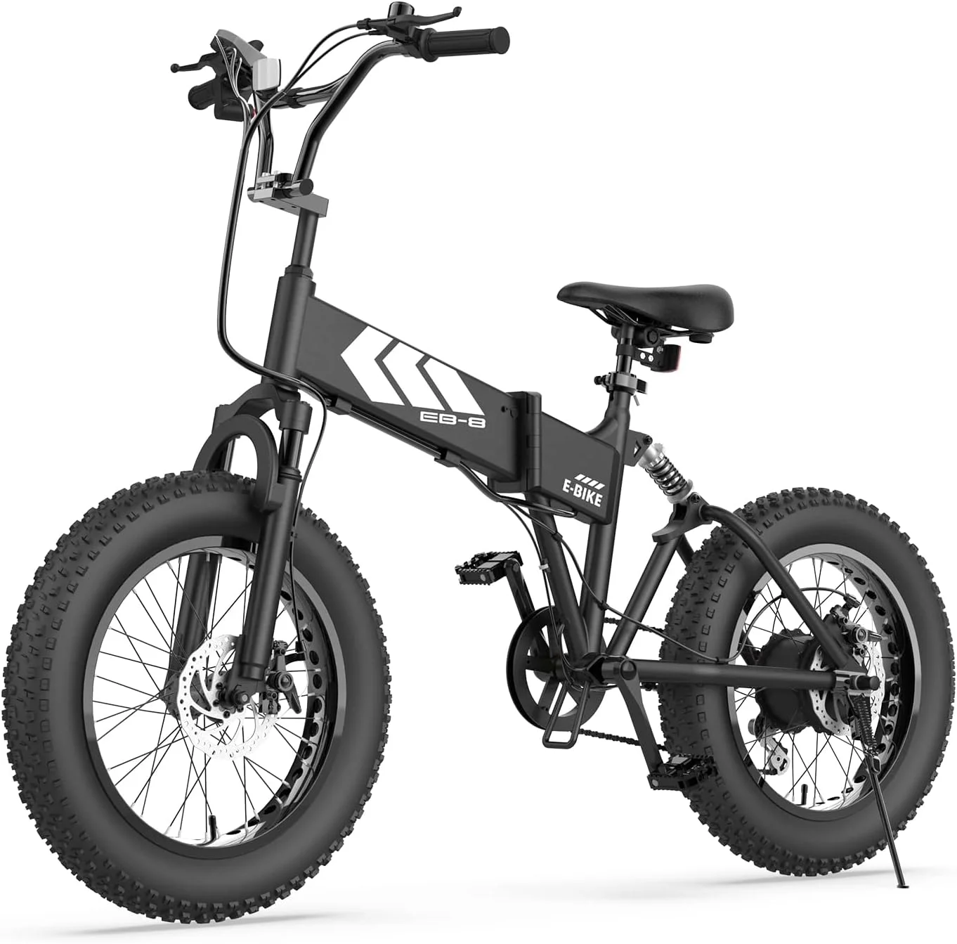 SWAGTRON EB-8 Fat Tire 650W Electric Bicycle Removable Battery off Road Foldable Ebike for Adults & Teens Dual Disk Brakes 7-Speed Shifting Built for