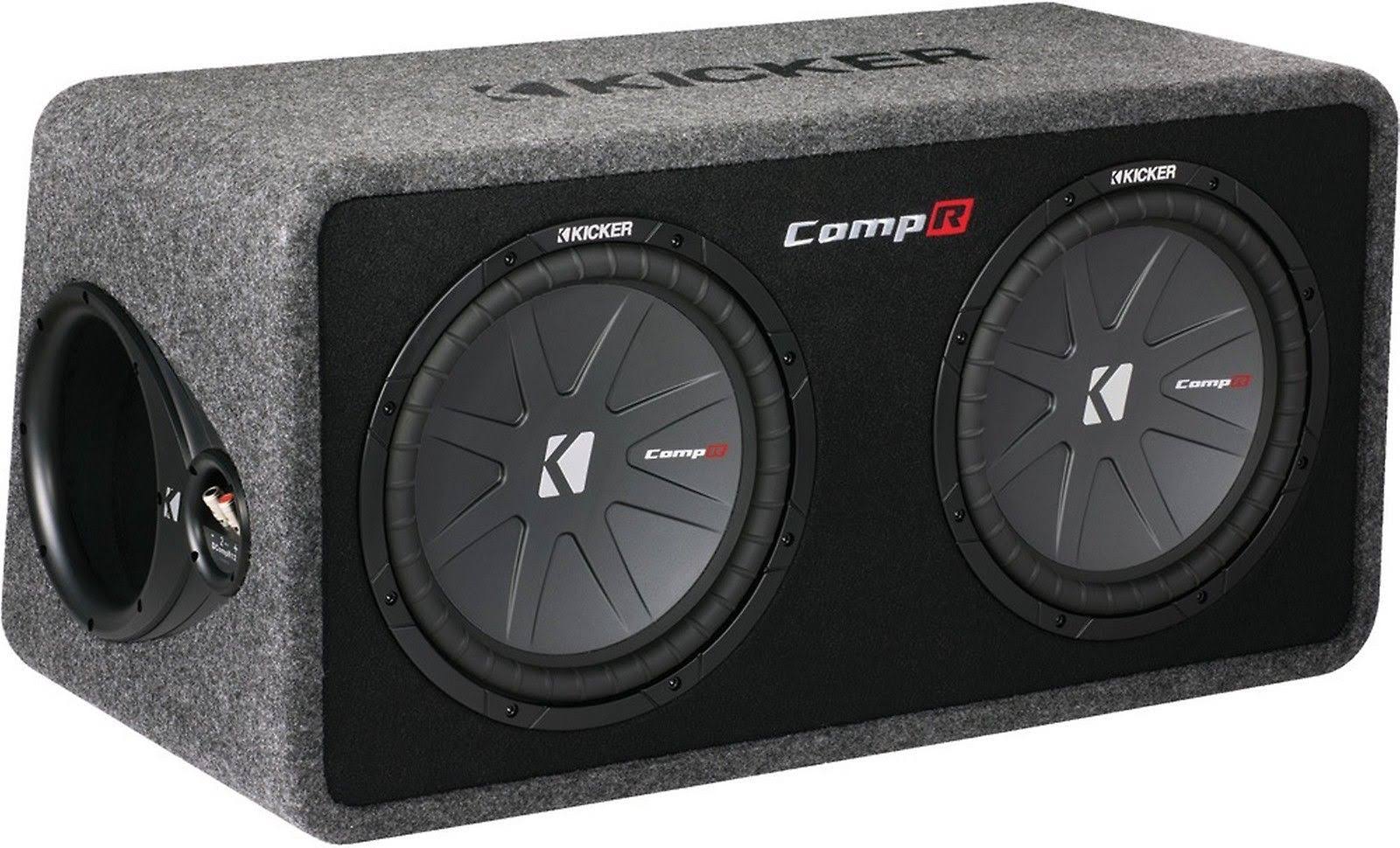 Kicker 43DCWR122 12x22 2000W Car Subwoofers Subs + Box+4000 Watt Mono Amp + Wiring