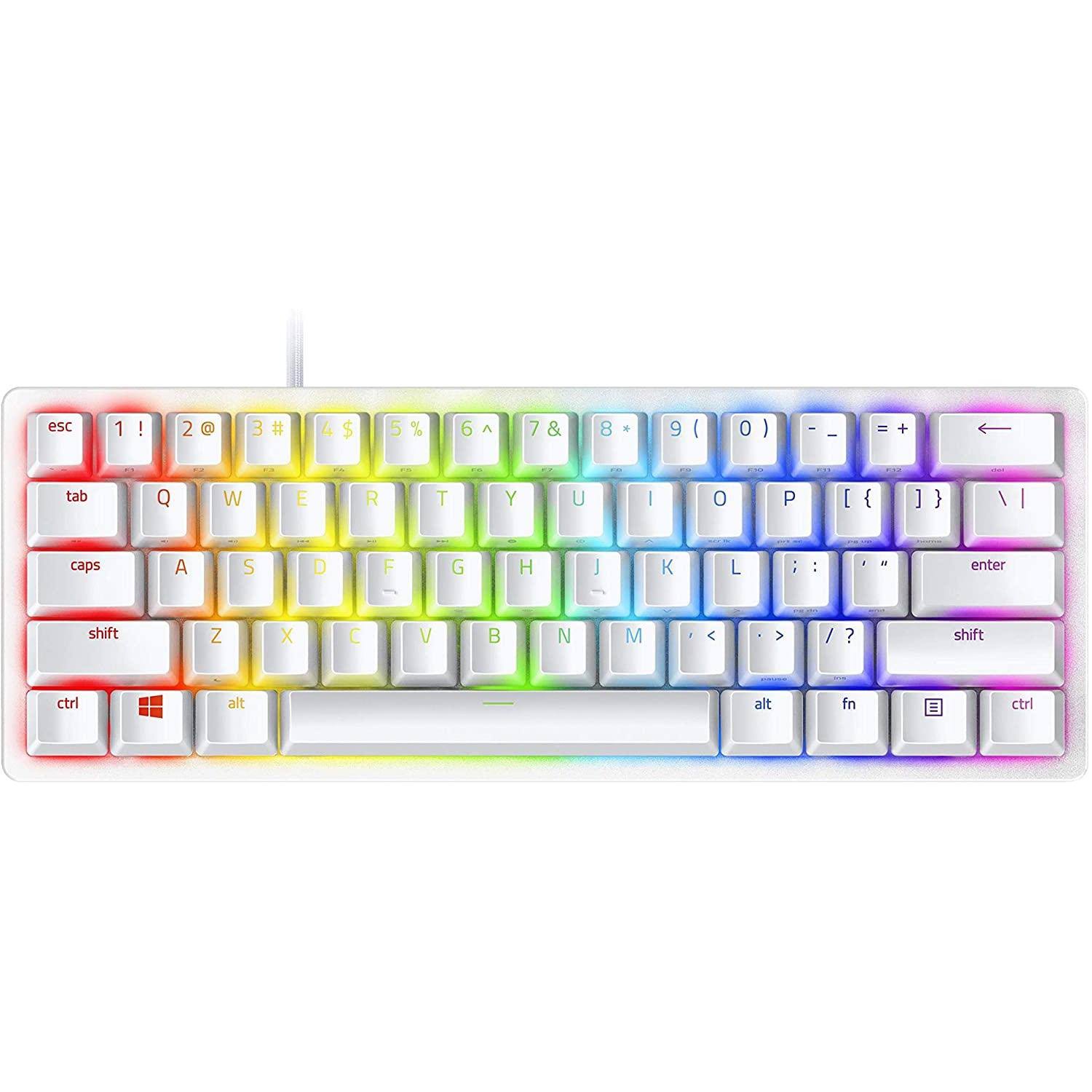 Razer Huntsman Mini Clicky Optical Switch Mercury 60% Gaming Keyboard - New