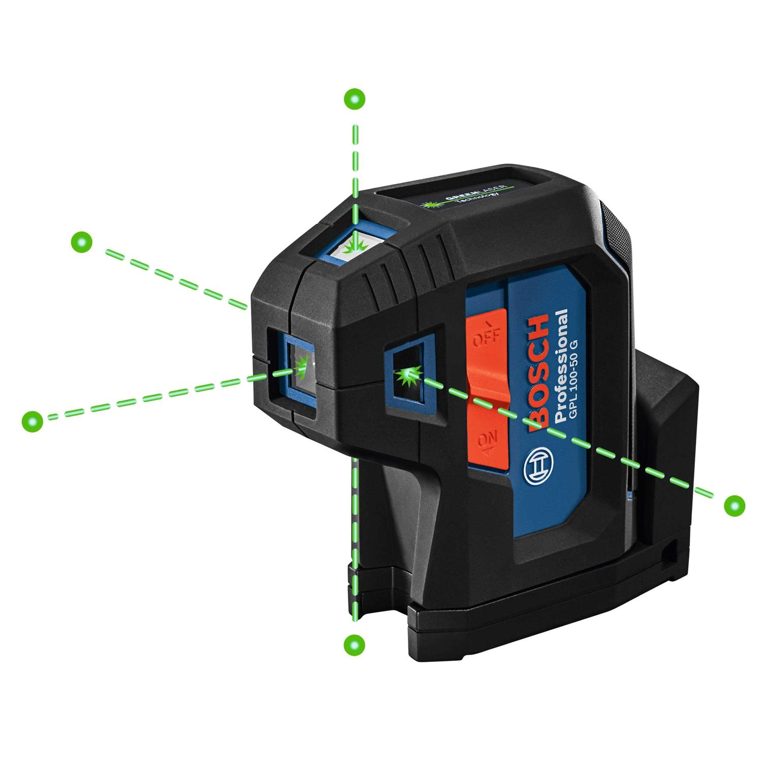 Bosch Green-Beam 5-Point Self-Leveling Alignment Laser GPL100-50G - Shop Hardware Tools Online Store