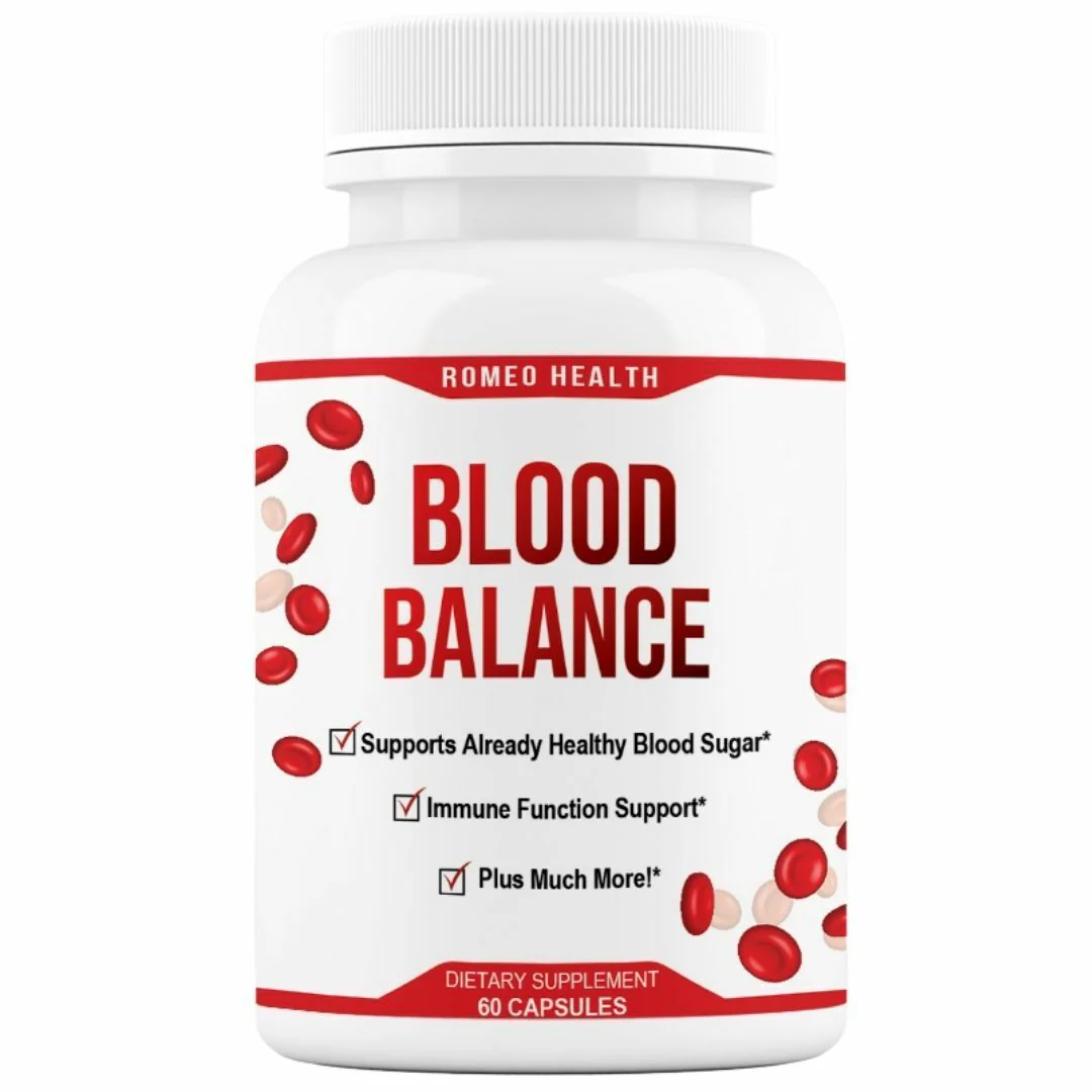 Blood Balance Advanced Formula Cholesterol Blood Sugar Glucose Support 60 Caps - Kansas Nuitrition - HNZSDS