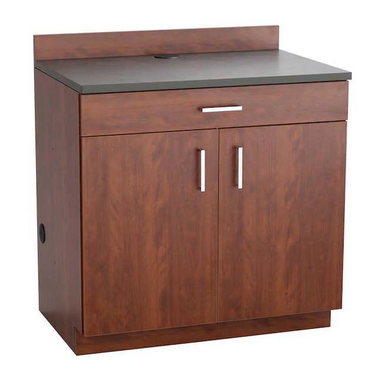 Safco  Hospitality Base Cabinet with One Drawer & Two Door - Mahogany