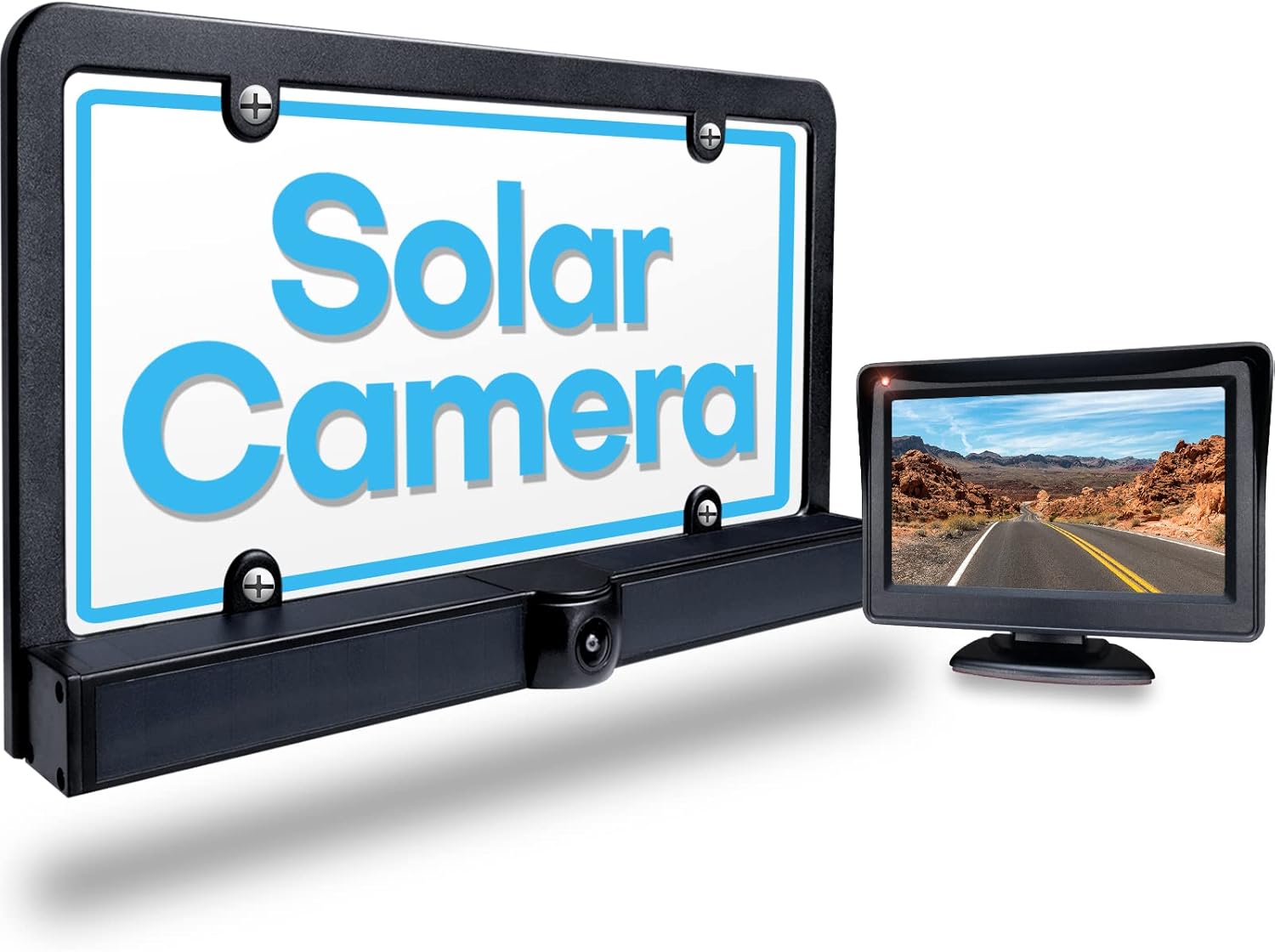 PARKVISION Solar Wireless Backup Camera,True Wireless Backup Camera, DIY Installation
