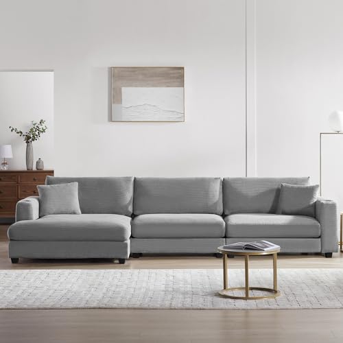 134" Oversized Sectional Sofa L Shaped Couches for Living Room