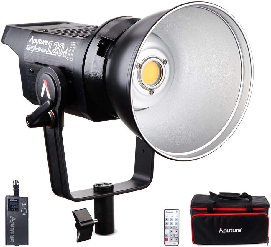 Aputure LS C120D II, Aputure 120d ii, 120D Mark ii 180W LED Continuous Daylight, with 30,000 Lux @ 0.5m, Supports DMX , 2.4G Remote