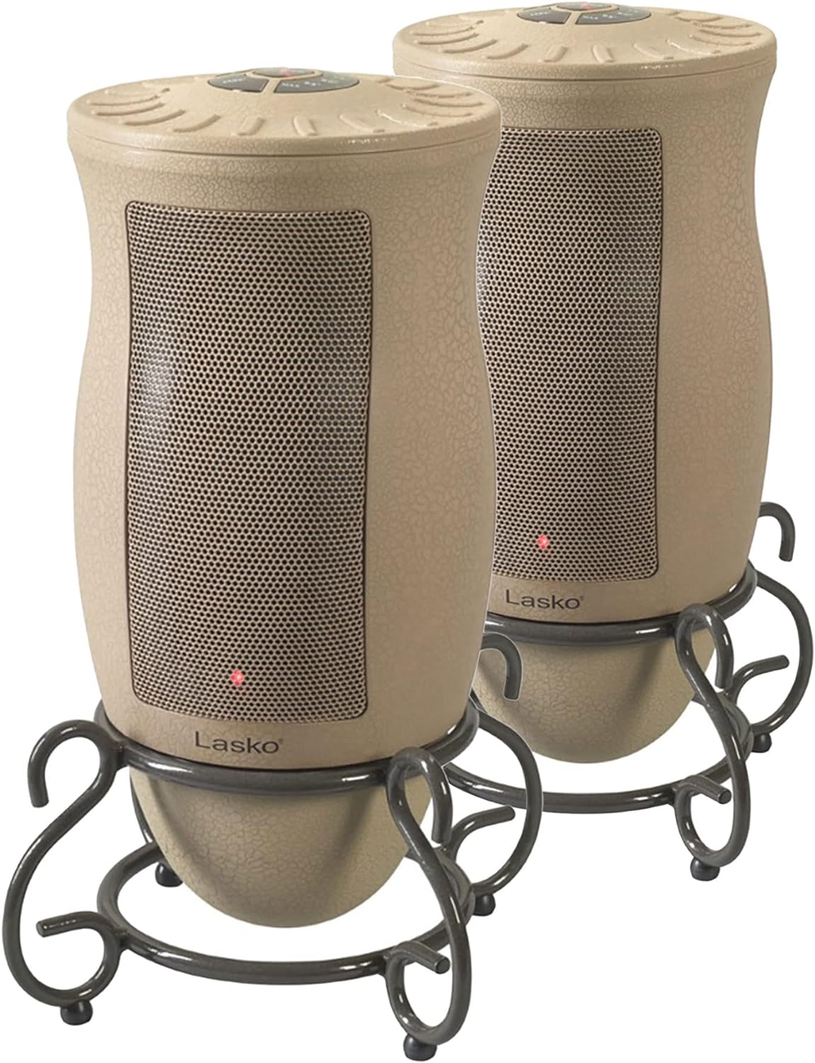 Lasko 6435 Designer Series 1500 Watt Decorative Base Oscillating Ceramic Space Heater with 3 Heat Settings and Built In Safety Features