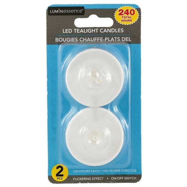 White LED Tealight - 2 ct