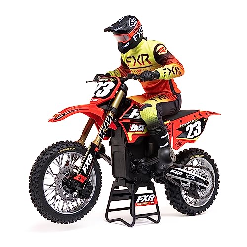 Losi RC Motorcycle Promoto-MX 1/4 Motorcycle Ready-to-Run Battery and Charger Not Included FXR LOS06000T1 Red - Radiant Selections