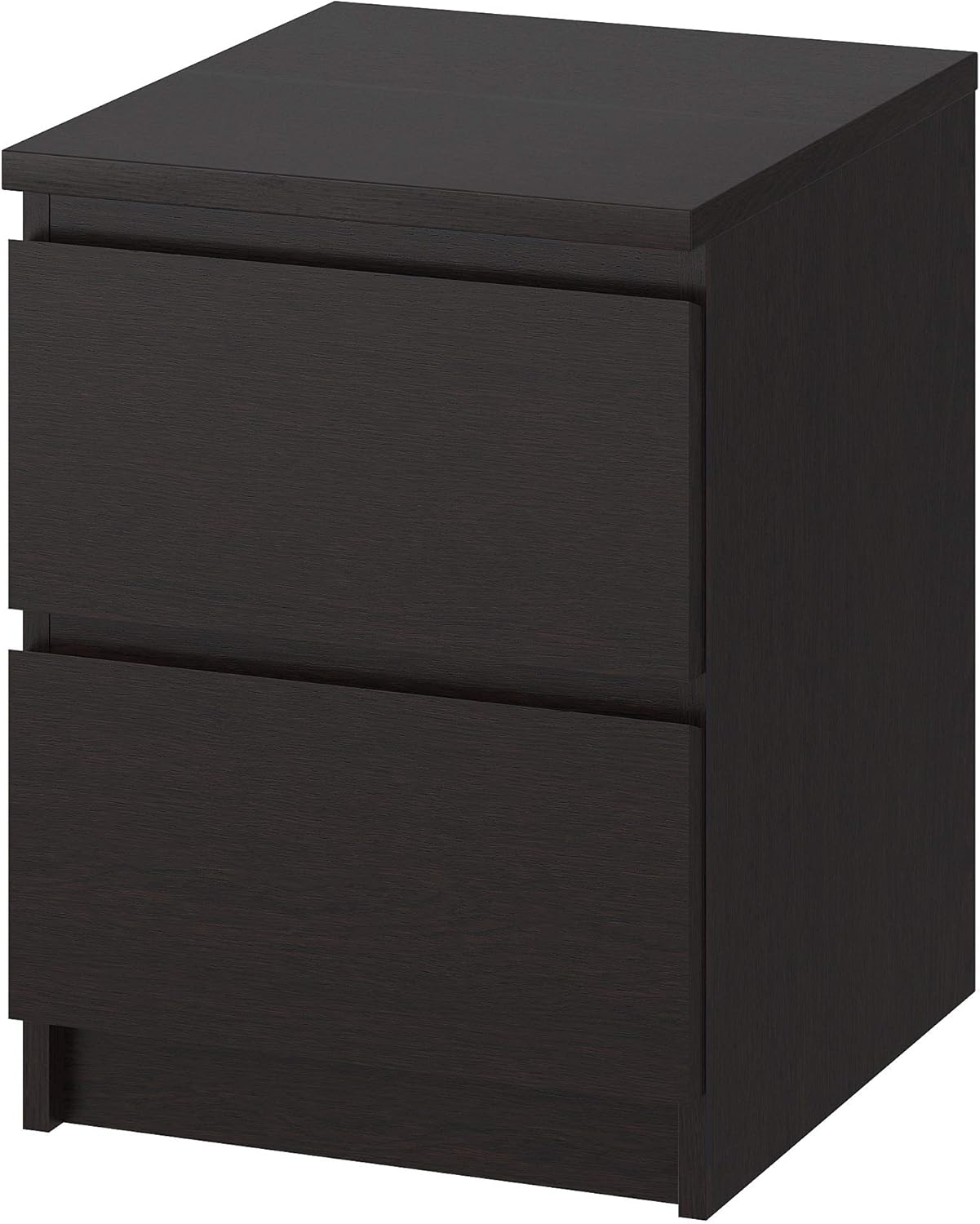IKEA Malm 2-Drawer Chest, Black-Brown