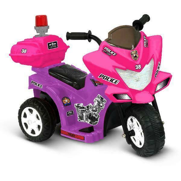 Kid Motorz Electric Cars for Kids to Ride on Toys Police Riding Motorcycle Trike 6V Girls