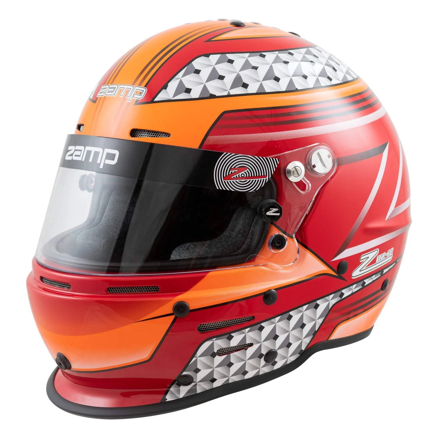 Zamp RZ-62 Graphic Helmet - Red/Orange - Large H764C35L