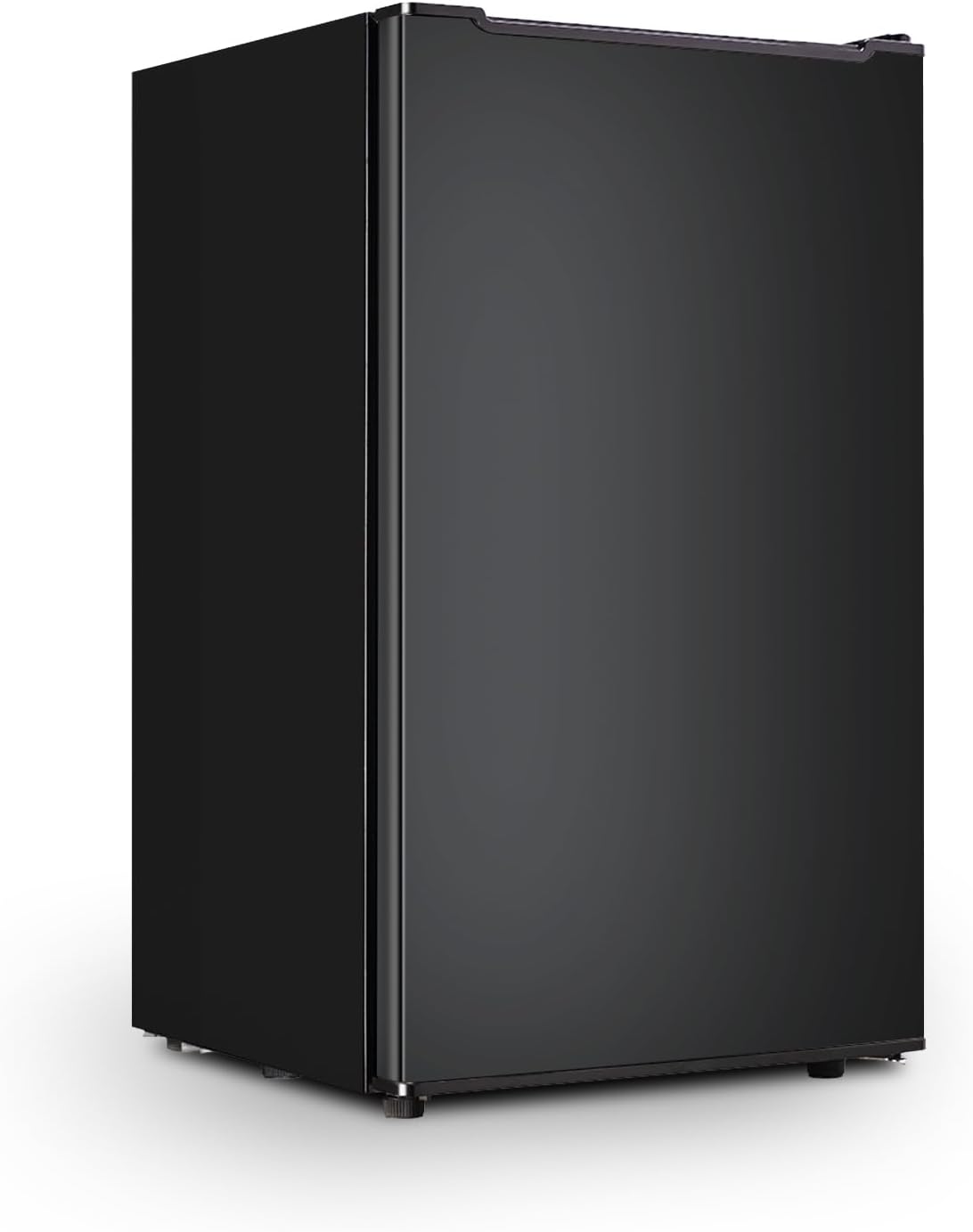 3.5 Cubic Feet Upright Freezer with Reversible Single Door Stainless Steel Compact Freezer Black Adjustable Thermostat Removable Shelves Ideal for