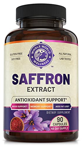100% Pure Saffron Extract - Metabolism Booster & Natural Appetite Suppressant for Weight Loss. Saffron Mood Enhancer for Women & Men