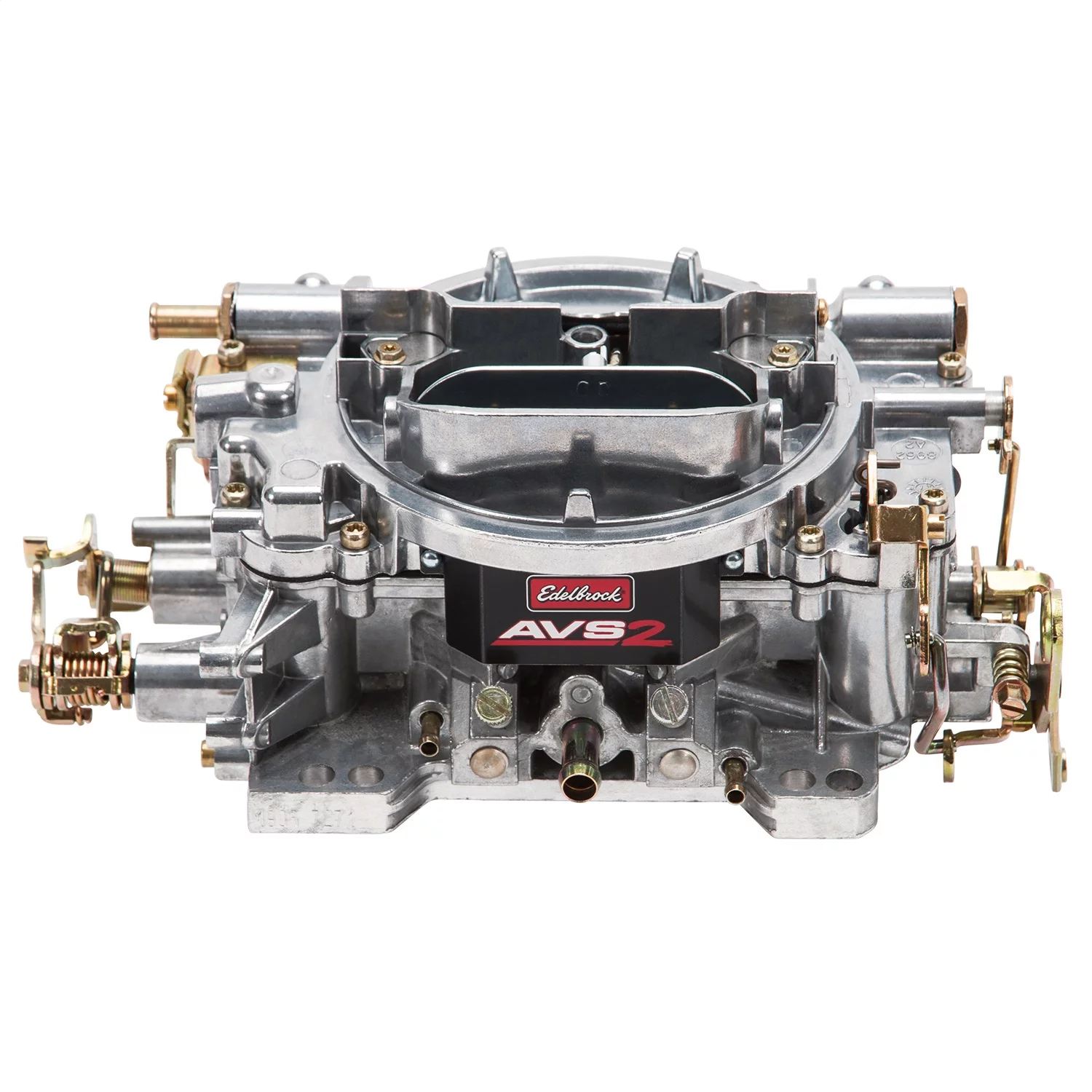 Edelbrock 1905 AVS2 Series Carburetor; 650 cfm; Square Flange; Non-EGR; Manual Choke; Satin; - Radiant Selections