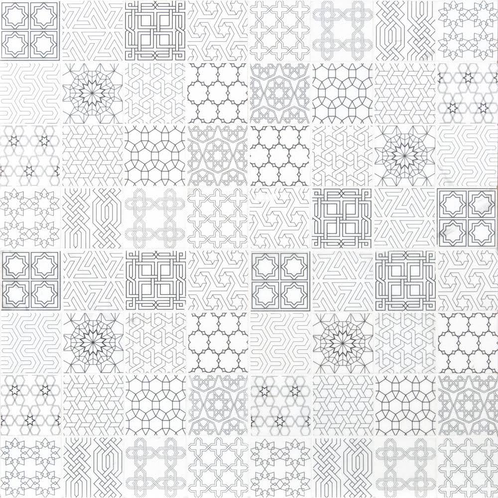 MSI Abani Stak 11.81 in. x 11.81 in. x 8 mm Honed Marble Mosaic Tile (9.7 Sq. ft. / CASE)