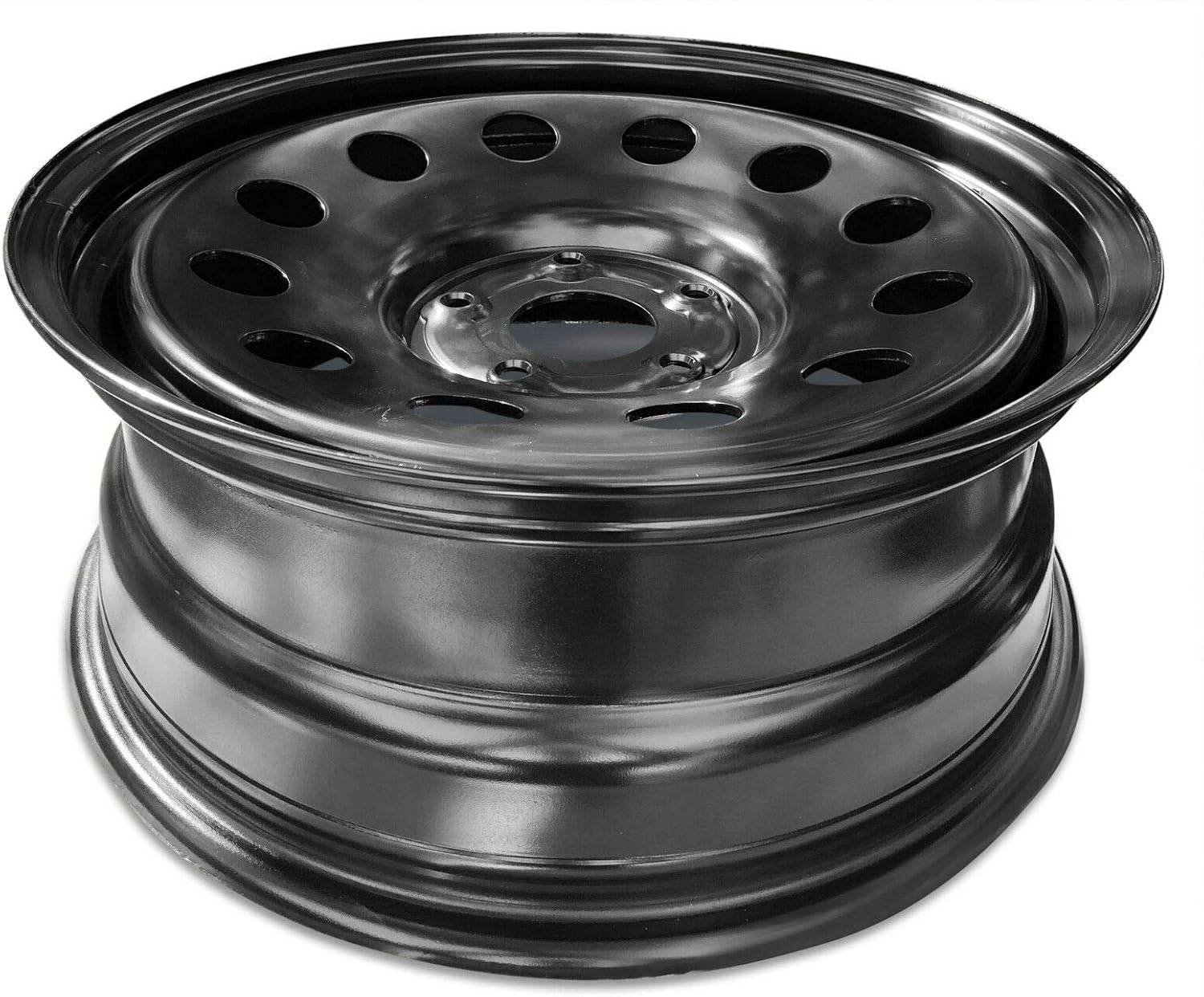 Road Ready Car Wheel for 2013-2018 Dodge Ram1500 20 Inch 5 Lug Black Steel Rim Fits R20 Tire - Exact OEM Replacement - Full-Size Spare