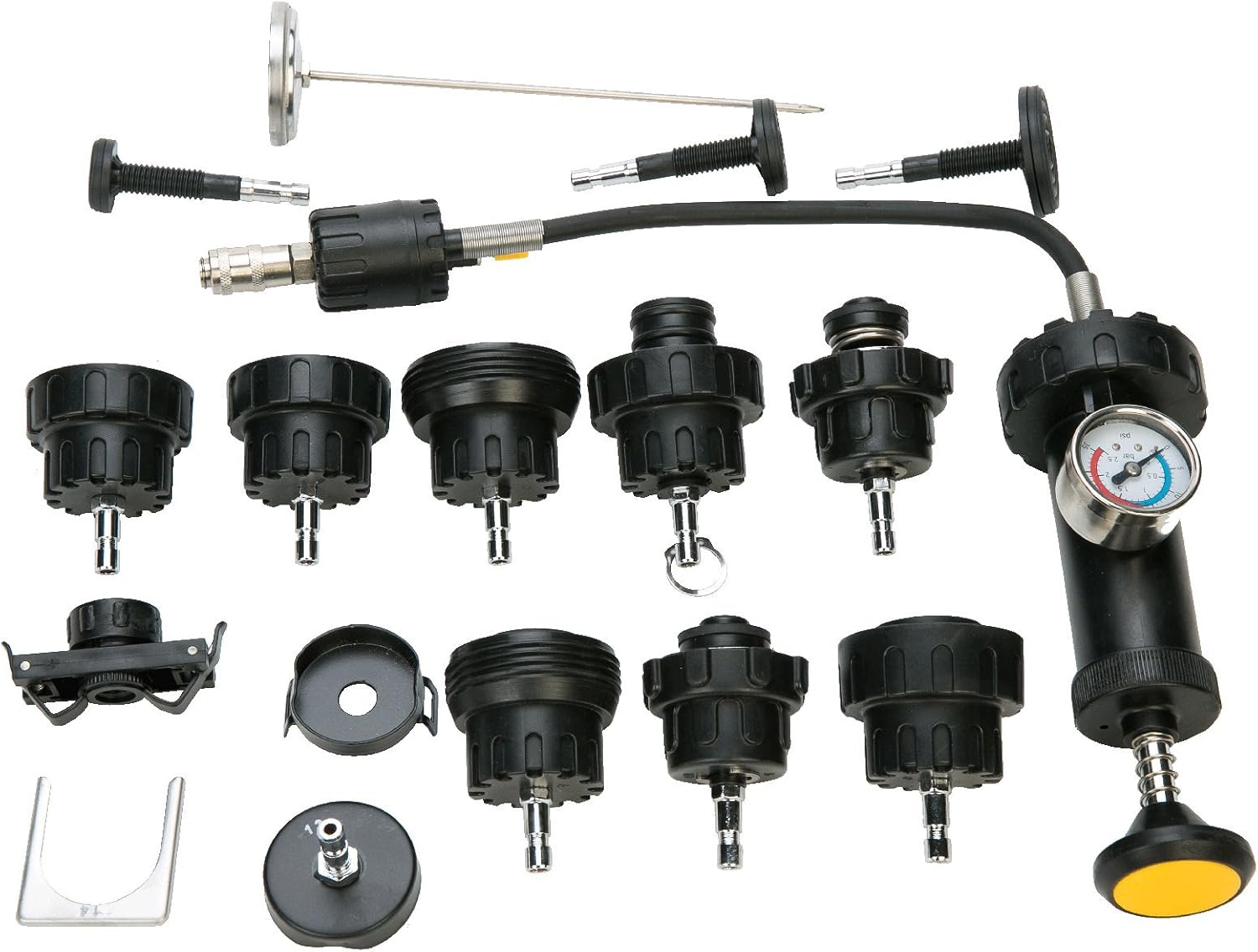 8MILELAKE 18pcs Radiator Pump Pressure Tester and Vacuum Pump Type Cooling System Kit Pack of 2