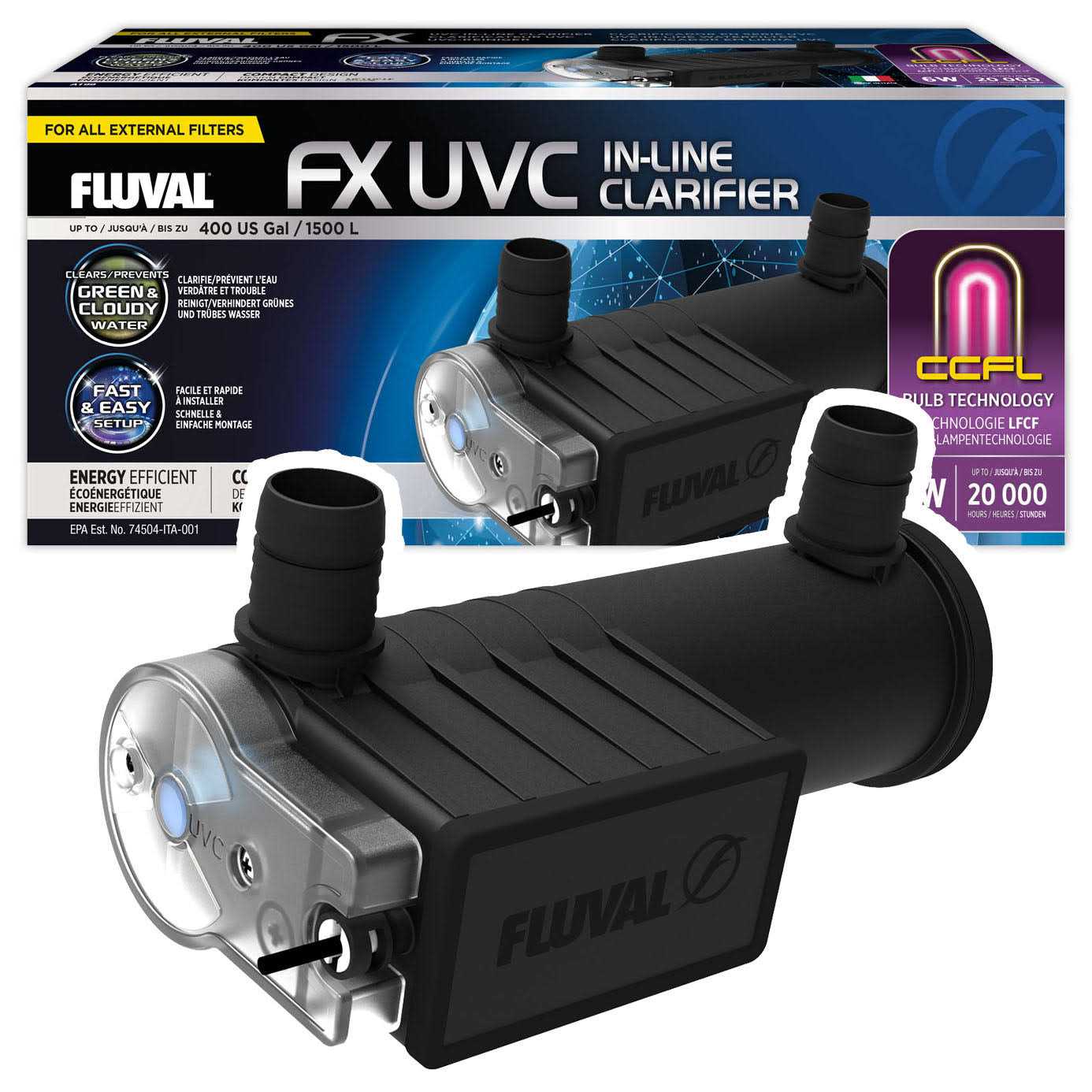 Fluval FX UVC In-Line Clarifier - Pet Supplies online store