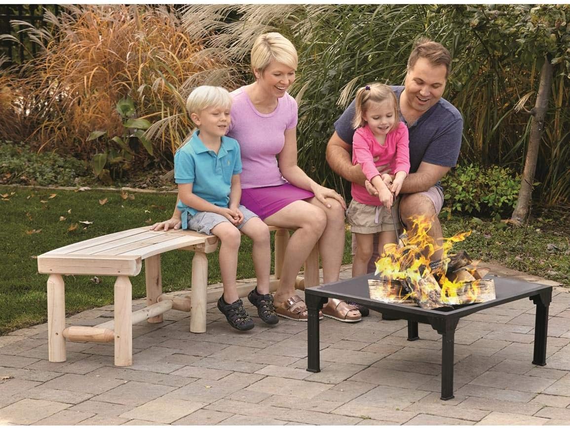 CASTLECREEK Log Fire Pit Bench