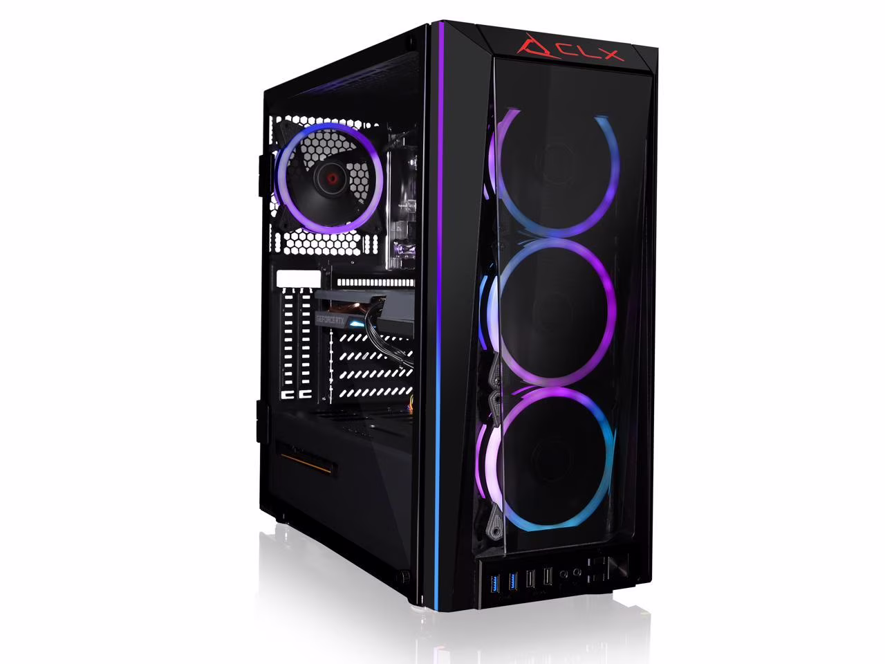 CLX SET Gaming Desktop - Liquid Cooled Intel Core i7 10700KF 3.8GHz 8-Core Processor, 32GB DDR4 Memory, GeForce RTX 3060 12GB GDDR6 Graphics