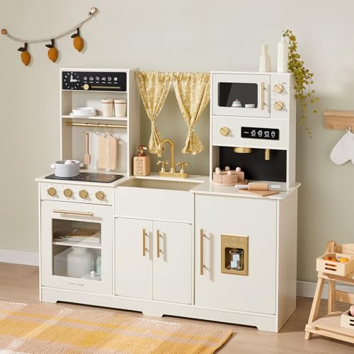 Tiny Land Play Kitchen for Kids, Toy Kitchen Set with Plenty of Play Features