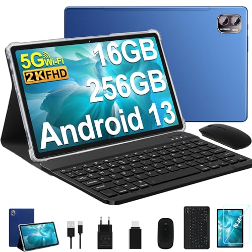 Tablet 12 Inch Android 13 Tablet 2K Screens,16GB RAM 128GB ROM (TF 1TB),2000 * 1200 Pixels/13+5MP/8000mAh/Bluetooth5.0