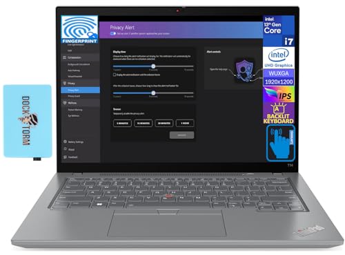 Lenovo ThinkPad T14 Gen 4 Business Laptop 14.0" Touchscreen IPS WUXGA (Intel i7-1355U, 32GB DDR5, 1TB PCIe SSD, Backlit KYB, Fingerprint