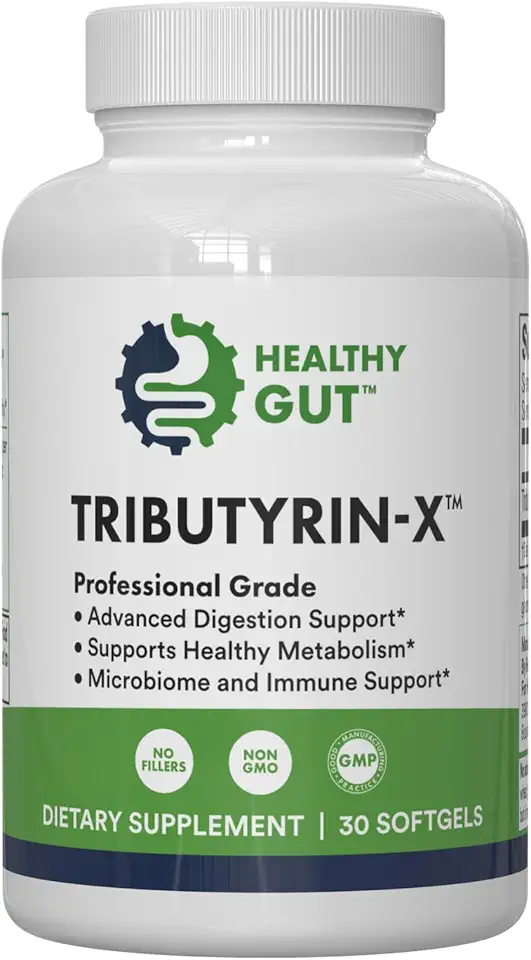 Tributyrin-X | Most Bioavailable Butyrate Postbiotic for Gut Health & Leaky Gut Support | 99% Pure w/Zero Odor | 30 Softgels - Kansas Nuitrition