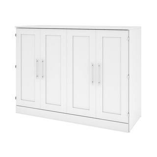Copper Grove Zhmerynka Cabinet Bed with Mattress and USB Port (White - Full)