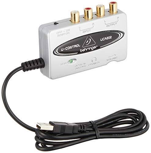 Behringer U-Control UCA202 Ultra-Low Latency 2 In/2 Out USB Audio Interface with