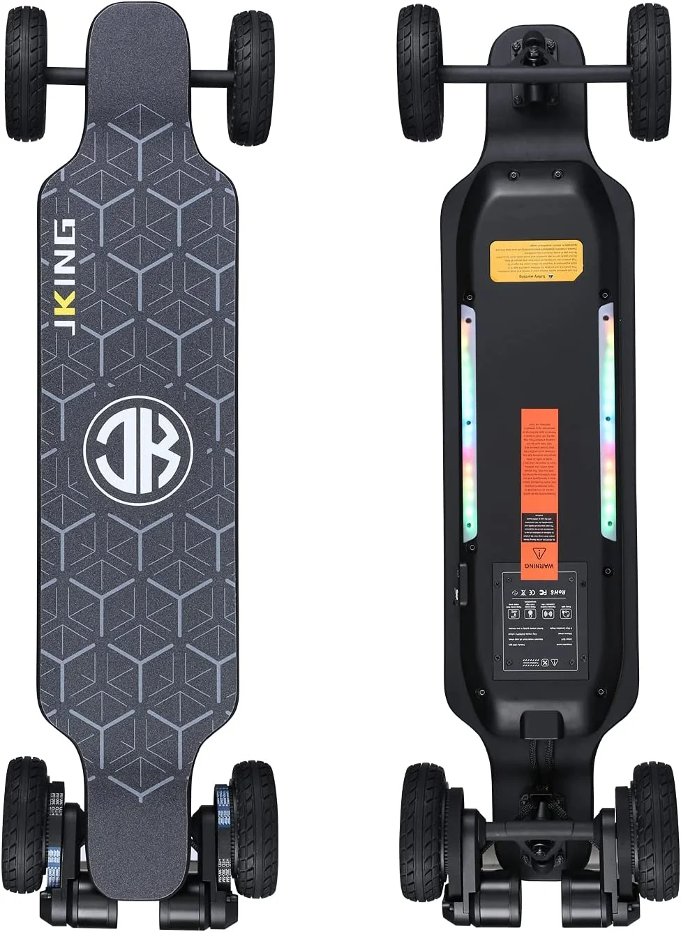 JKING Electric Skateboard Electric Longboard with Remote Control Skateboard,1800W Dual Brushless Motor ,24 MPH Top Speed，18.6 Miles Range