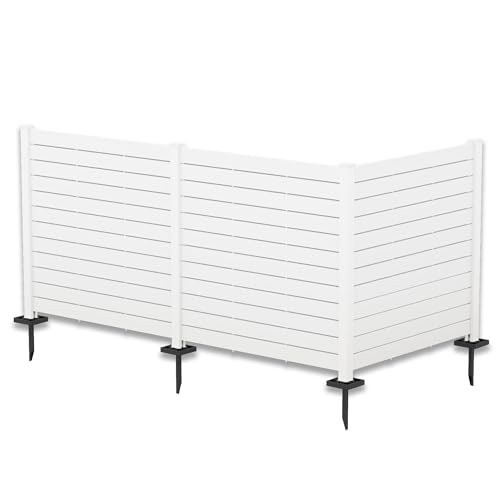 Kozyard 50"W x 47"H Outdoor Privacy Screens - Air Conditioner Fence Panels, Pool Equipment Enclosure