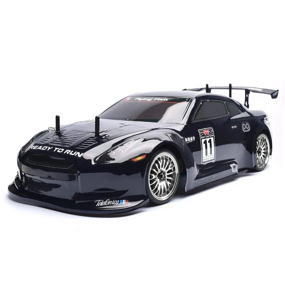 HSP Racing RC Drift Car 4WD 110 Electric Power on Road RC Car 94123 Flyingfish 4x4 Vehicle High Speed Hobby Remote Control Car