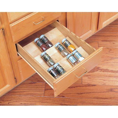Rev-A-Shelf 4SDI-18 4SDI Series 16x22W Spice Drawer Insert for Up to 18x22 Base Cabi