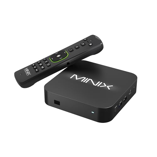 MINIX U8K-Ultra 8K Android Media Player with AI Picture Quality Enhancer & AI Resolution Upscaling 8GB RAM 128GB eMMC, Powered by AOSP 11