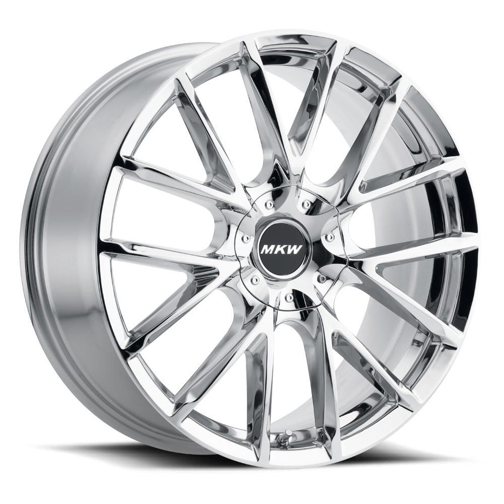 22x9 MKW M123 Chrome Wheel 5x115/5x120 (18mm)