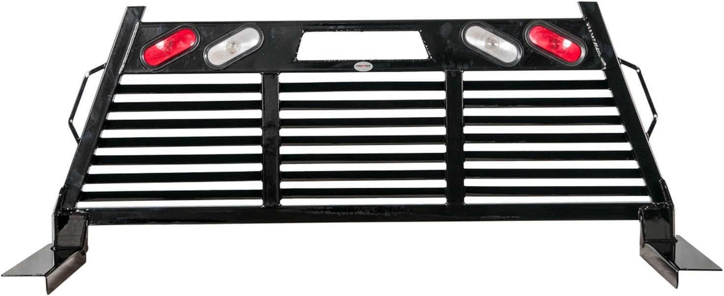 110-40-3008 03-08 Dodge Ram Full Louvered Heavy Duty Headache Rack W/Lights