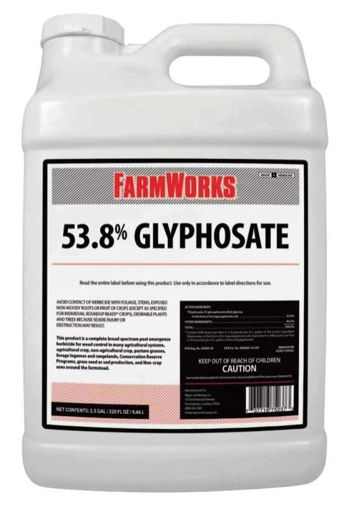 FarmWorks 75237 FW 53.8% Glyphosate Grass and Weed Killer 2.5 gal. - Radiant Selections