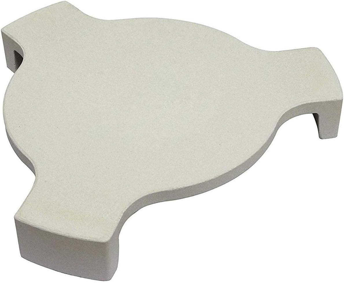Conveggtor Big Green Egg Plate Setter Heat Deflector with 3 Legs, Plate Setter, Smoking Stone for 18 in Large Big Green Egg Grill, 18 in Kamado Grill