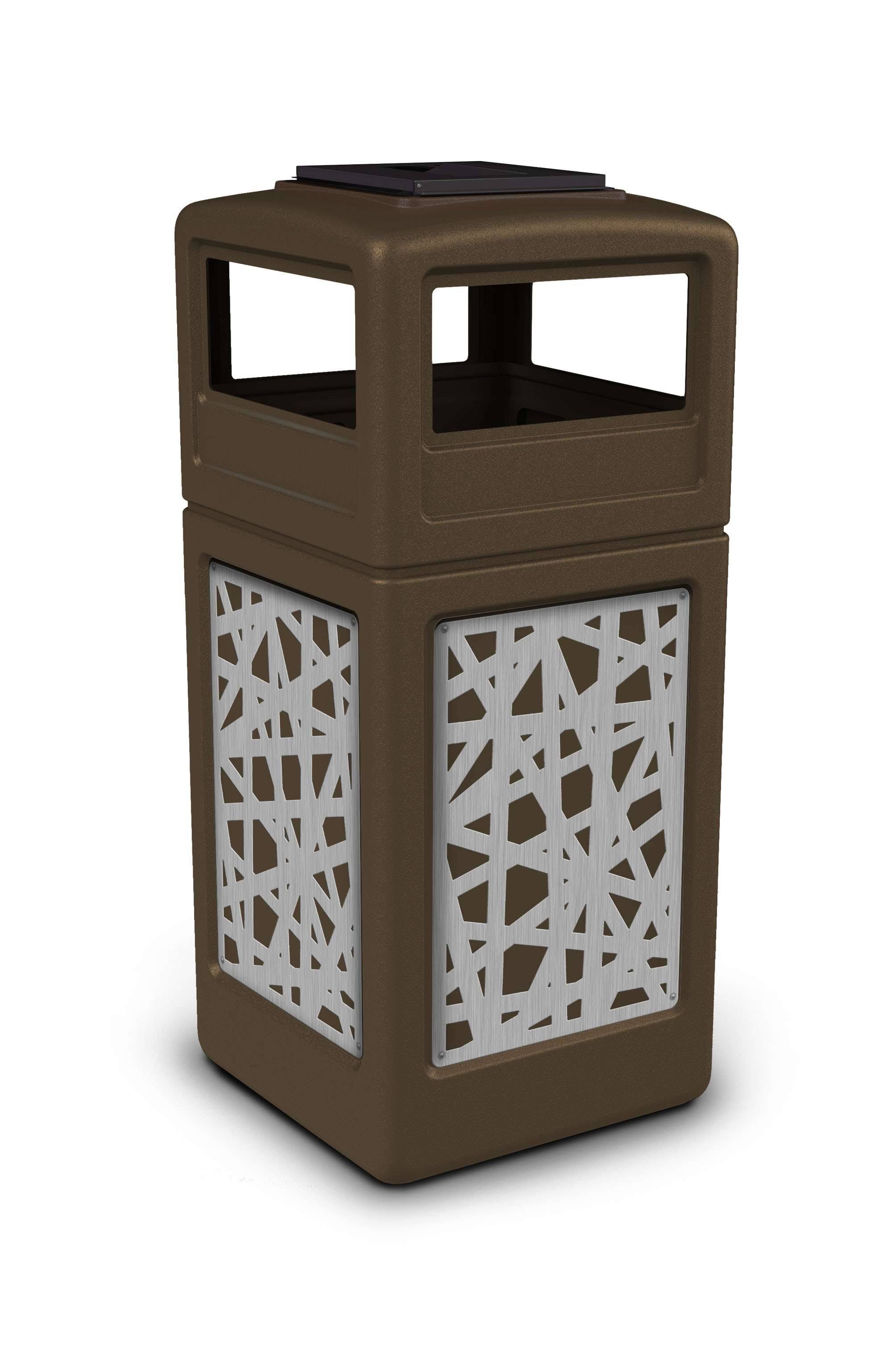 Commercial Zone Precision 42 Gallon Trash Can Color: Brown