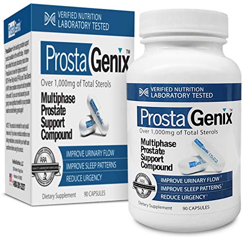 PROSTAGENIX Multiphase Prostate Supplement-Featured on Larry King Investigative TV Show - Over 1 Million Sold -End Nighttime Bathroom Trips, Urgency