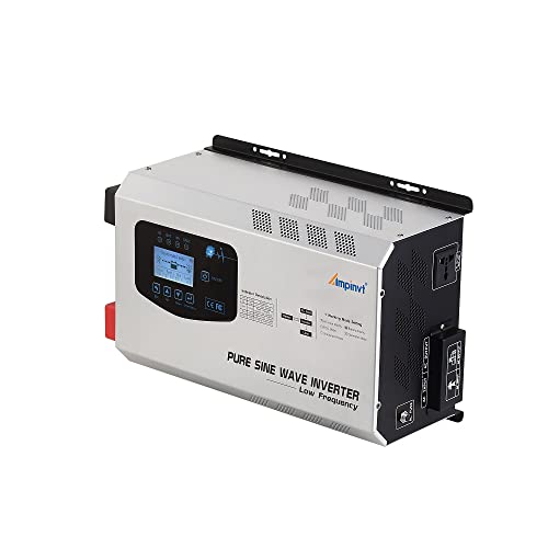 Off Grid Inverter Charger 5000W Peak 15000W DC 48V to 120V/240V AC Split Phase Output, with Battery AC Charger