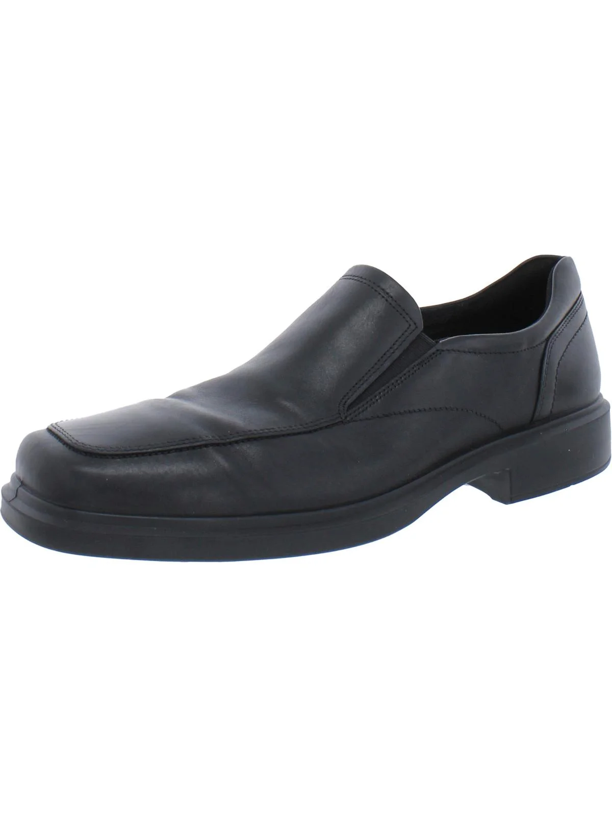 ECCO Men's Helsinki 2.0 Apron Toe Slip-on Black Leather - 500154-01001