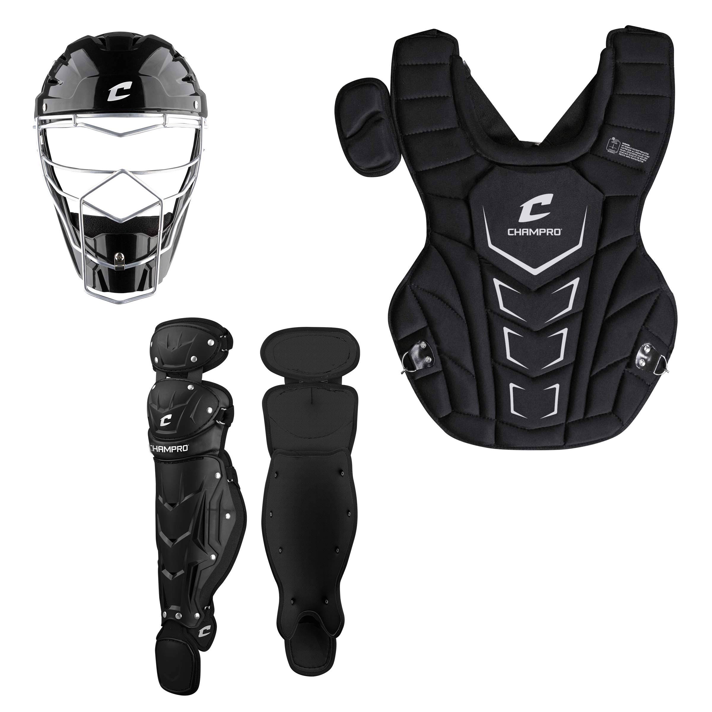 Champro Youth Optimus MVP Plus NOCSAE Catcher's Set, Boy's, Black
