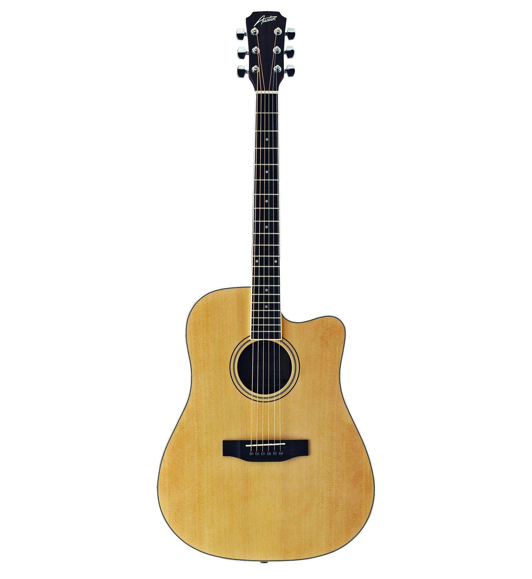 Austin Guitars AA25-DEC Dreadnought Cutaway Acoustic Electric Guitar