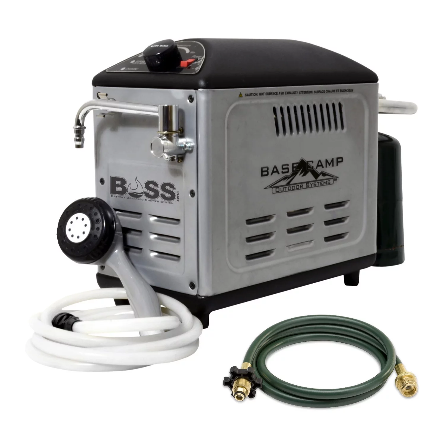 Mr. Heater BaseCamp BOSS-XW18 Battery Operated Shower System with 10-Feet Hose