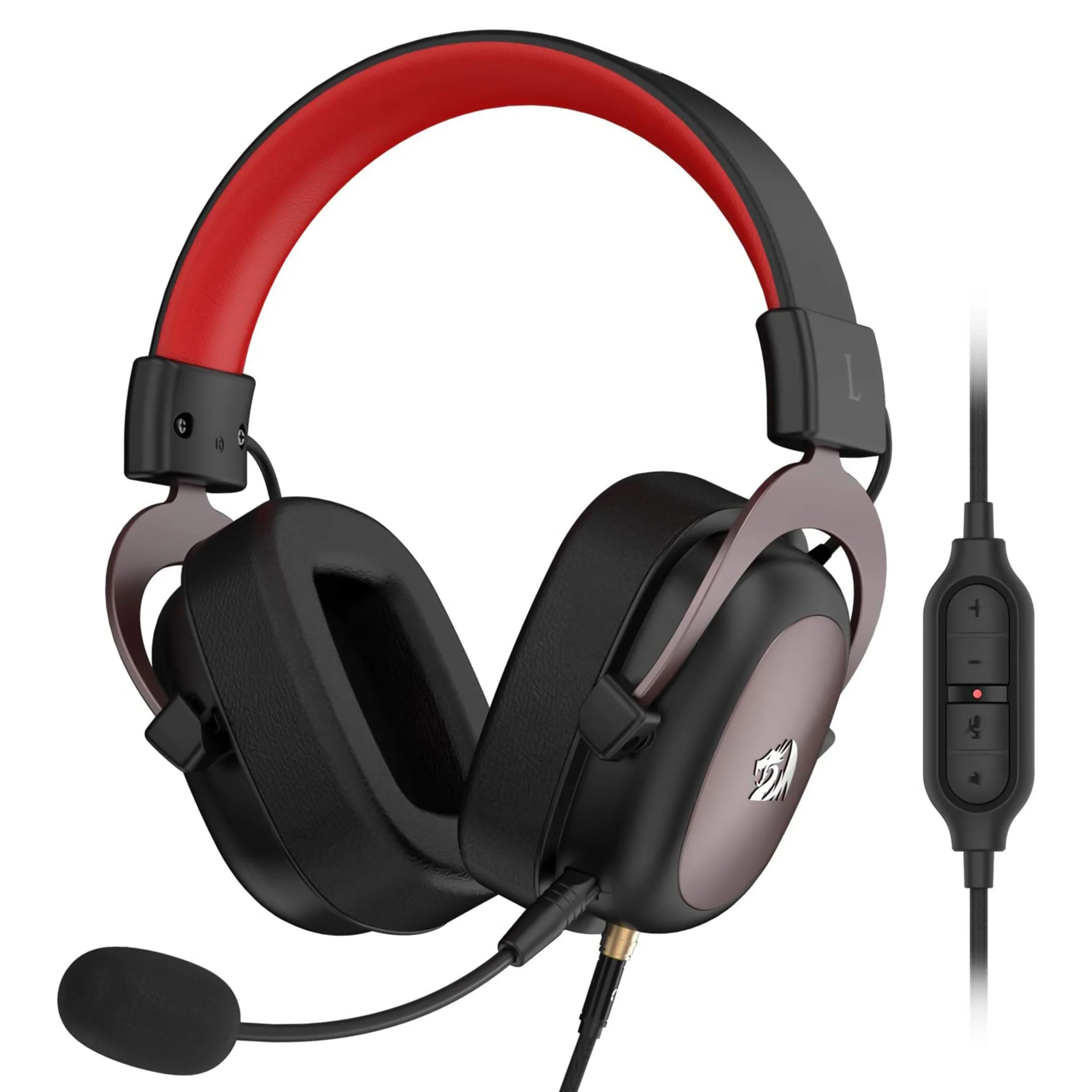 Redragon H510 Zeus Wired Gaming Headset - 7.1 Surround Sound - Memory Foam Ear Pads - 53MM Drivers - Detachable Microphone